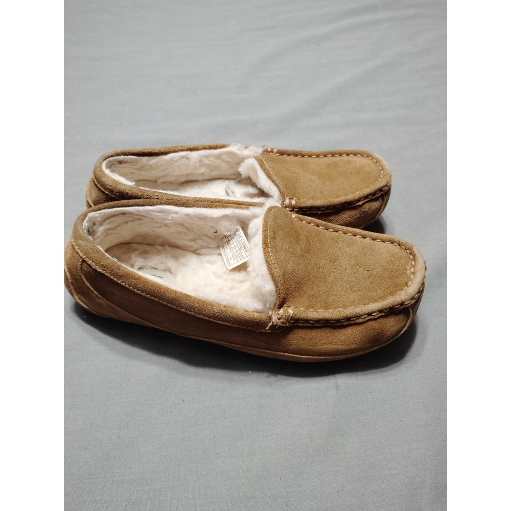 UGG‎ Shoes Women 5 Chestnut Brown Ansley Suede Shearling Lined Moccasin Slippers